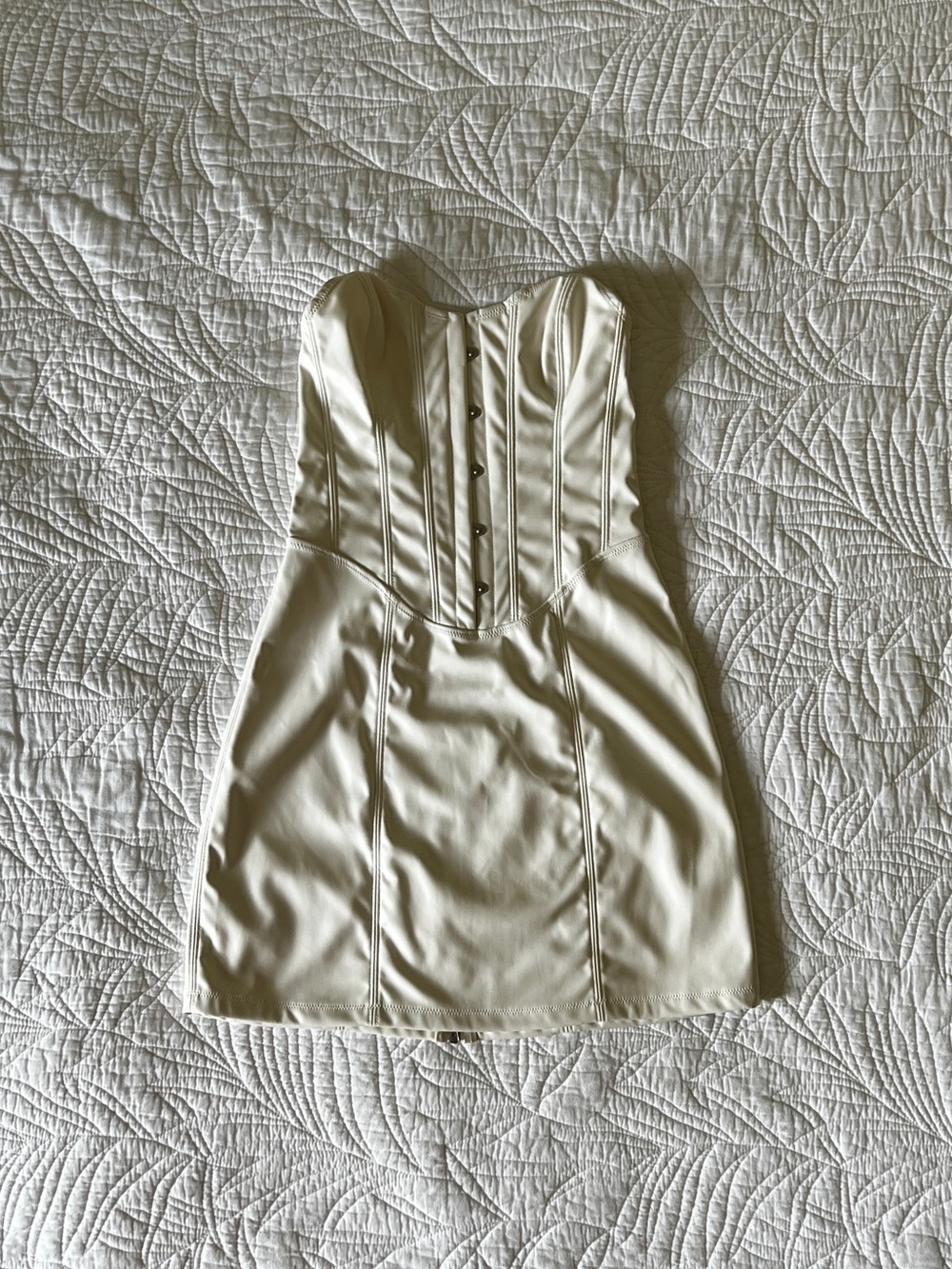 NWT - Urban Outfitters - ‘UO Carmen Faux Leather Corset Mini Dress’ - Medium